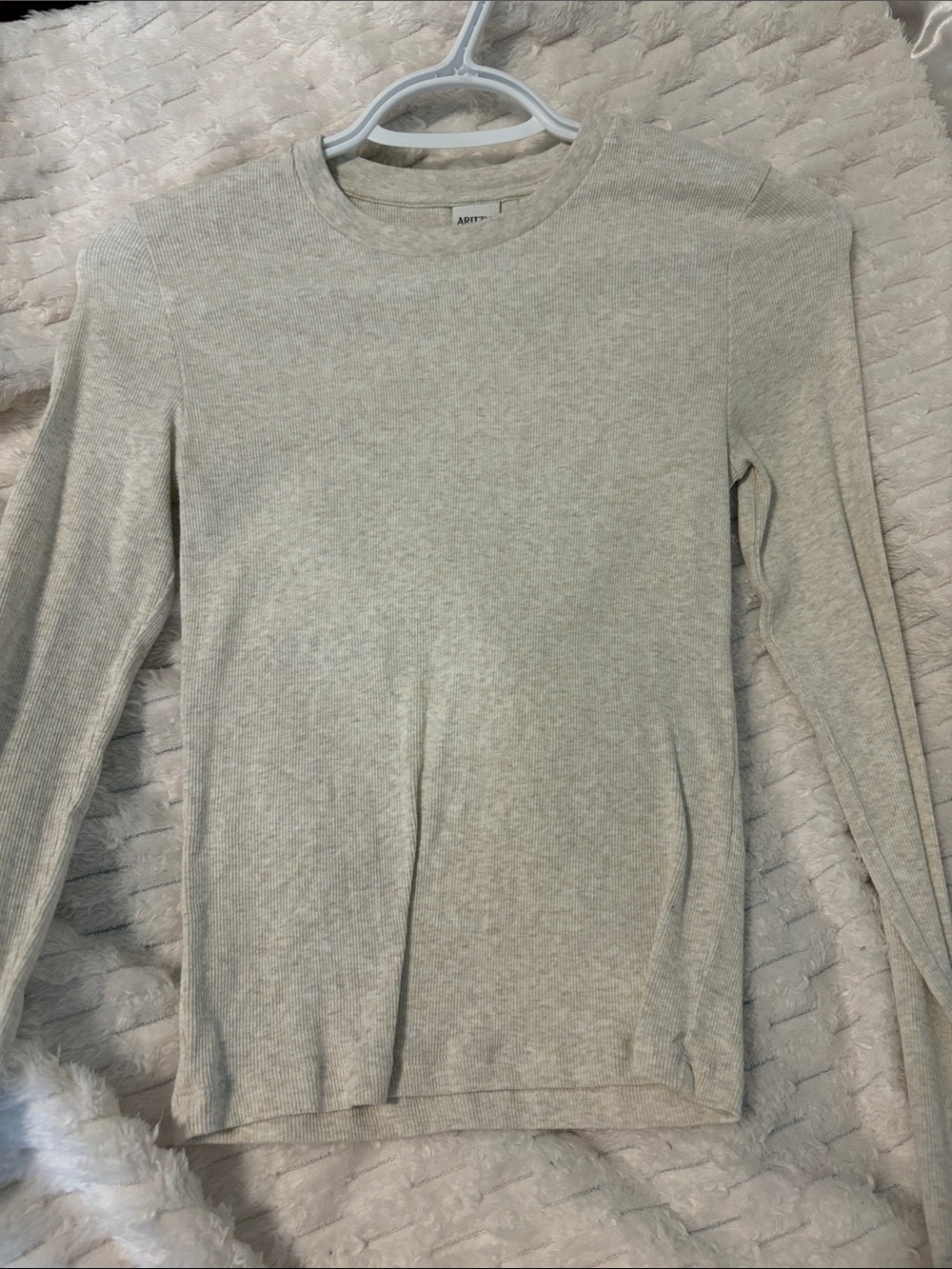 Aritzia Light Oatmeal Homestretch Longsleeve